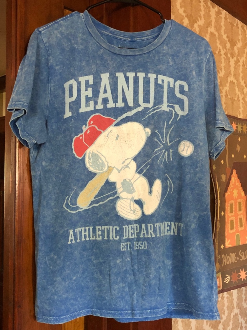 Peanuts snoopy distressed Fourth of July baseball tee
